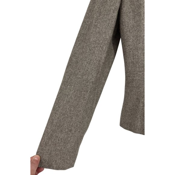 Ann Taylor Loft Virgin Wool Blend Button Front Blazer Women's Size 8 - Picture 4 of 8